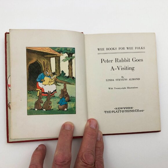 Peter Rabbit Goes A - Visiting by Linda Stevens Almond 1935 HB Wee Books - Picture 6 of 10
